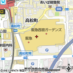 すき焼き・しゃぶしゃぶ すみれ 阪急西宮ガーデンズ店周辺の地図