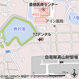 愛知県豊橋市飯村町高山181周辺の地図