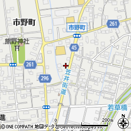 静岡県浜松市中央区市野町1600周辺の地図