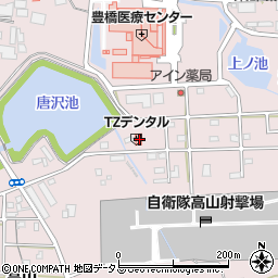 愛知県豊橋市飯村町高山182周辺の地図