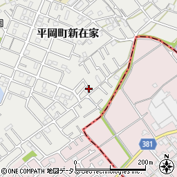 兵庫県加古川市平岡町新在家2001-14周辺の地図