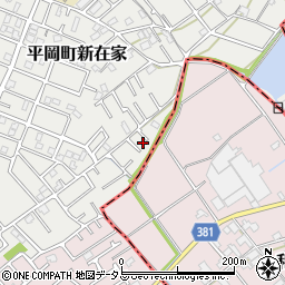 兵庫県加古川市平岡町新在家2016-16周辺の地図