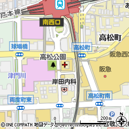 ヘアーデザインアクスト　西宮北口本店周辺の地図