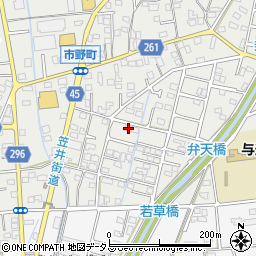静岡県浜松市中央区市野町1493周辺の地図