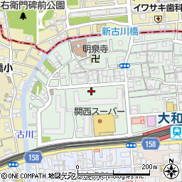 大阪府門真市常称寺町周辺の地図