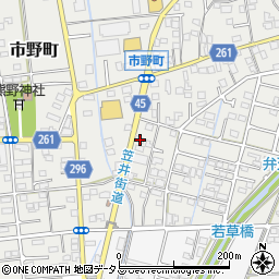 静岡県浜松市中央区市野町1560周辺の地図