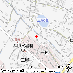 兵庫県加古川市野口町二屋周辺の地図