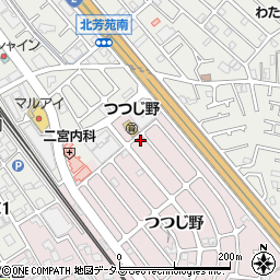 兵庫県加古川市平岡町つつじ野1-10周辺の地図