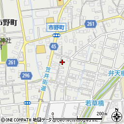 静岡県浜松市中央区市野町1530周辺の地図