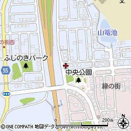 緑の街集会所周辺の地図