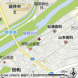 静岡県袋井市栄町16-7周辺の地図