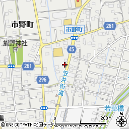 静岡県浜松市中央区市野町1601周辺の地図
