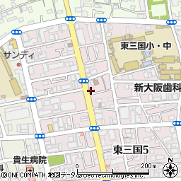 淀川中央動物病院周辺の地図