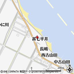 愛知県知多郡南知多町豊丘甚七平井周辺の地図