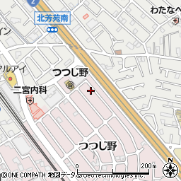 兵庫県加古川市平岡町つつじ野1-87周辺の地図