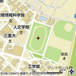 三重大学陸上競技場周辺の地図