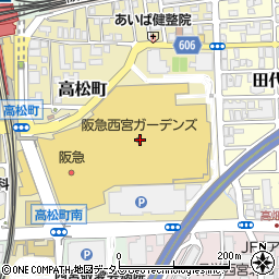 みずほ銀行阪急西宮ガーデンズ ＡＴＭ周辺の地図