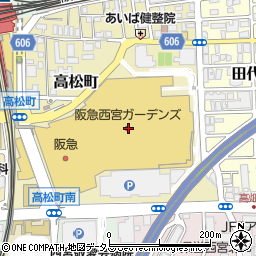 ゆうちょ銀行阪急百貨店西宮店内出張所 ＡＴＭ周辺の地図