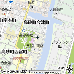 兵庫県高砂市高砂町東宮町105周辺の地図
