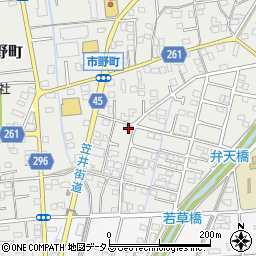 静岡県浜松市中央区市野町1532周辺の地図