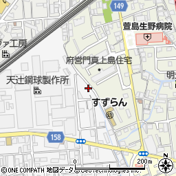 大阪府門真市上野口町2-10周辺の地図