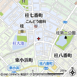 愛知県豊橋市柱七番町66周辺の地図