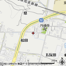 愛知県知多郡南知多町内海松田77周辺の地図