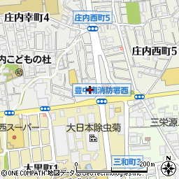 豊中市役所　健康福祉部福祉事務所分室周辺の地図