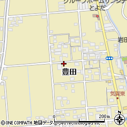 静岡県磐田市豊田206周辺の地図