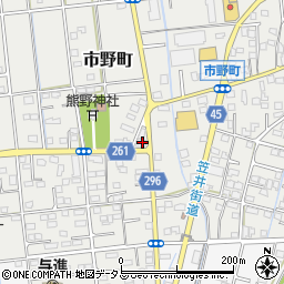静岡県浜松市中央区市野町2327周辺の地図