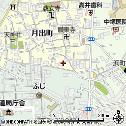 大阪府門真市月出町2周辺の地図