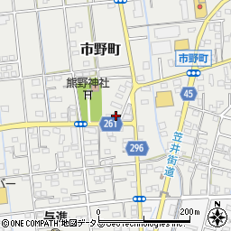 静岡県浜松市中央区市野町2325周辺の地図