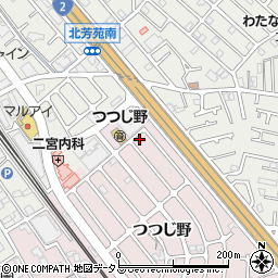 兵庫県加古川市平岡町つつじ野1-96周辺の地図