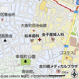 大阪府門真市大倉町4周辺の地図
