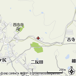 京都府木津川市鹿背山古寺周辺の地図