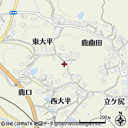 京都府木津川市鹿背山西大平72周辺の地図