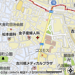 大阪府門真市大倉町8周辺の地図