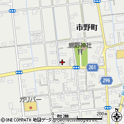 静岡県浜松市中央区市野町2246周辺の地図