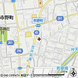 静岡県浜松市中央区市野町1555周辺の地図