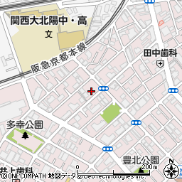 東洋カーマックス東淀川豊新駐車場周辺の地図