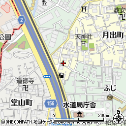 大阪府門真市月出町500周辺の地図