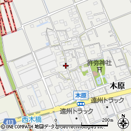 静岡県袋井市木原57周辺の地図