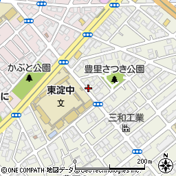 リパーク東淀川豊里７丁目駐車場周辺の地図