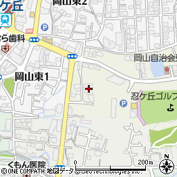 大阪府四條畷市岡山101周辺の地図