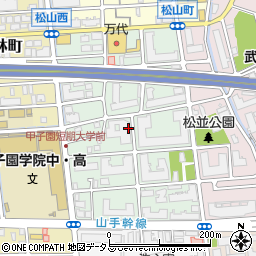 兵庫県西宮市熊野町周辺の地図
