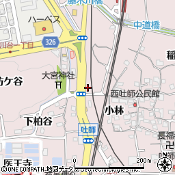京都府木津川市吐師（宮ノ前）周辺の地図