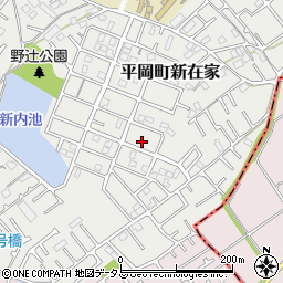 兵庫県加古川市平岡町新在家2065-104周辺の地図