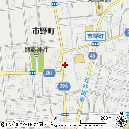 静岡県浜松市中央区市野町1624周辺の地図