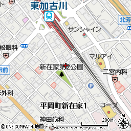 弁慶 本店周辺の地図