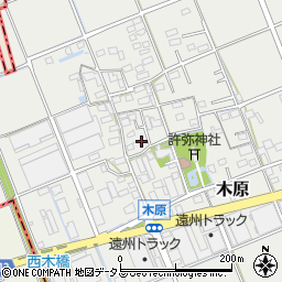 静岡県袋井市木原248周辺の地図